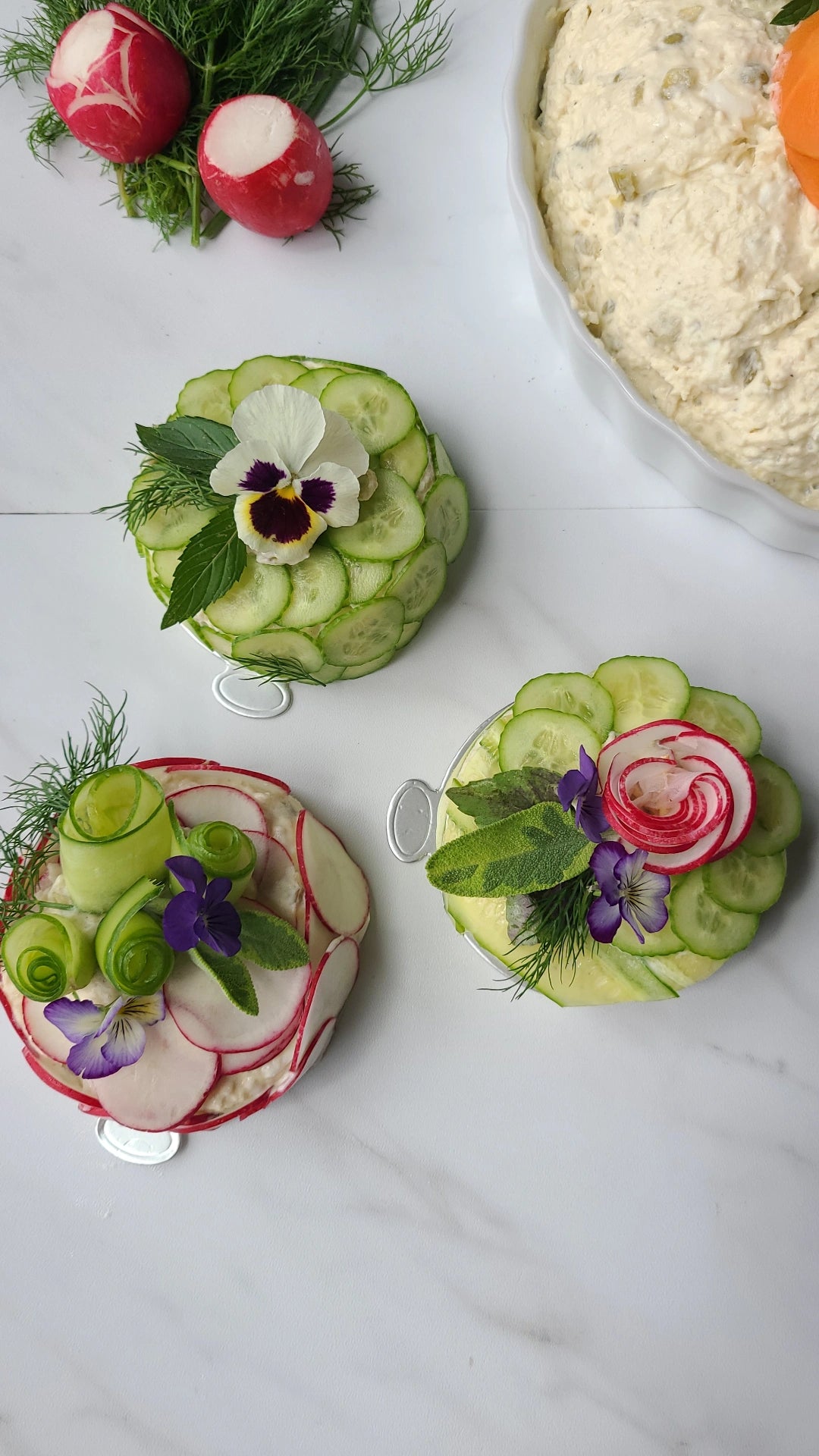 Chicken Salad Canape (Olivieh Salad)