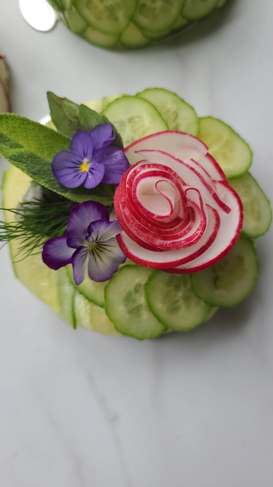 Chicken Salad Canape (Olivieh Salad)